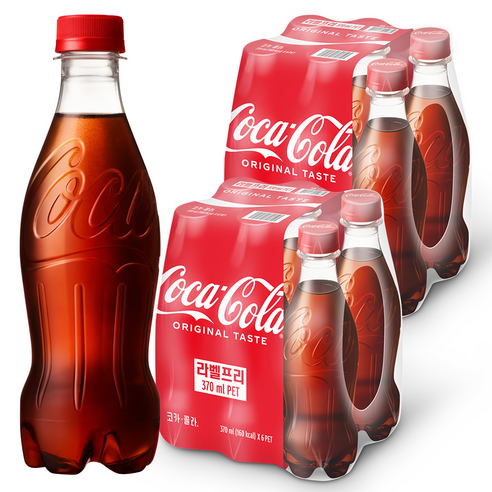 코카콜라 오리지널 무라벨, 370ml, 12개