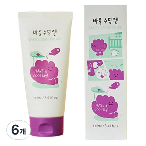 바를 아기 수딩젤, 160ml, 6개