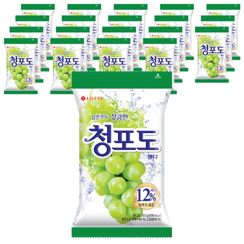 청포도 캔디, 153g, 6개