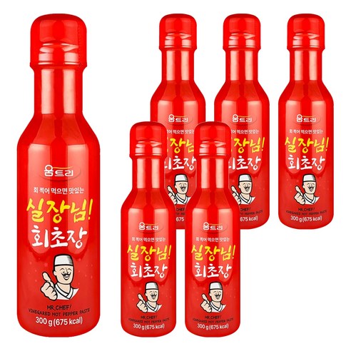 움트리 실장님 회초장, 300g, 6개