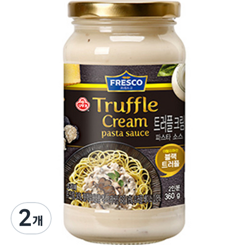 오뚜기 프레스코 파스타 소스 트러플크림, 360g, 2개