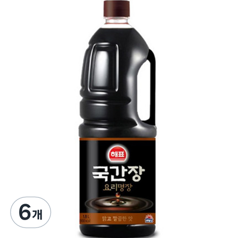 해표 국간장, 1.8L, 6개