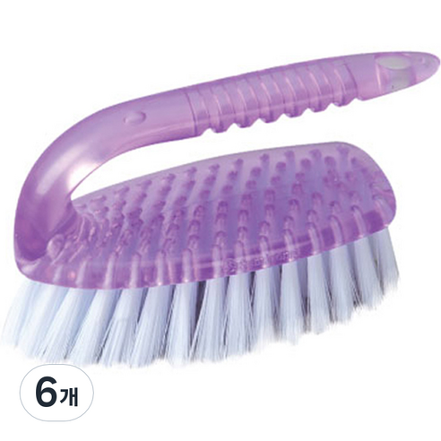 크린메이트 파워손잡이 청소솔, 보라, 6개