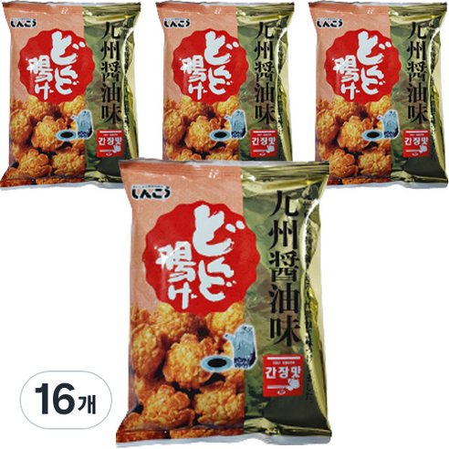 신코 돈도아게 스낵 간장맛, 60g, 16개