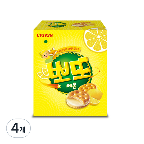 뽀또 크래커 샌드 레몬, 92g, 4개