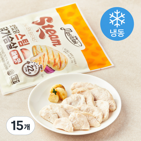 맛있닭 스팀 닭가슴살 마늘맛 (냉동), 100g, 15개, 1개입