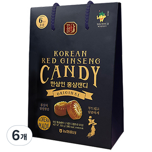 한삼인 홍삼캔디, 500g, 6개