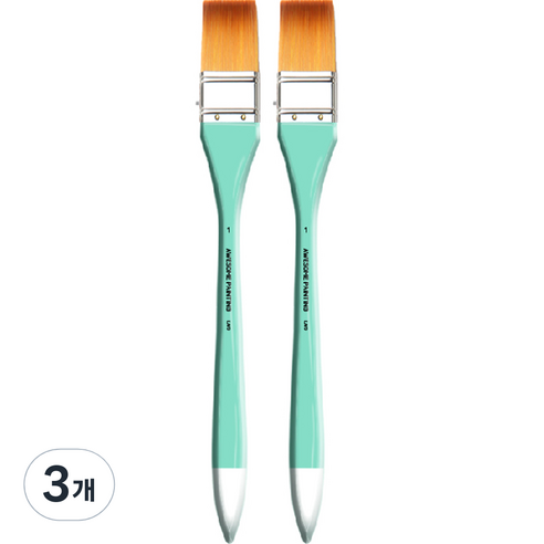 어썸페인팅 다용도 백붓 배경붓 납작붓 넓은붓 LONG WIDE 2p, 1호(30mm), 3개