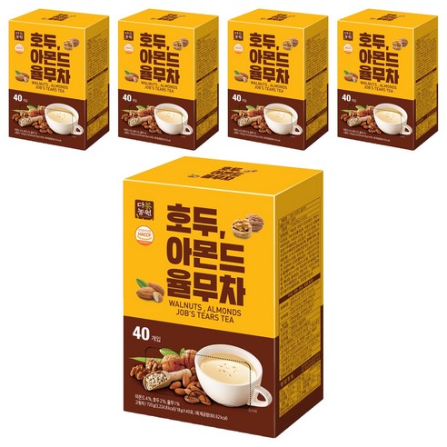 다농원 호두 아몬드 율무차, 40개입, 5개, 18g