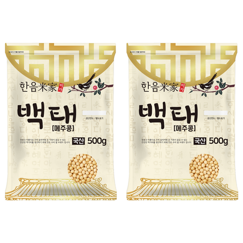 한음미가 백태 메주콩, 500g, 2개