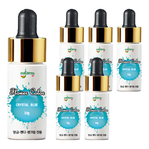 내팜 플라워 아이싱칼라, 30g, 6개