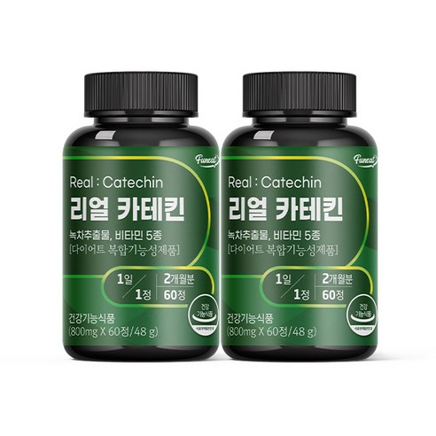 퍼니트 리얼 카테킨 800mg, 60정, 2개