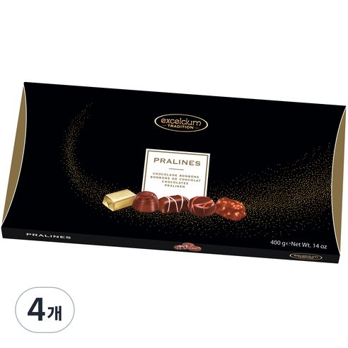 햄렛 프랄린 본본스 디 초콜릿 블랙, 400g, 4개