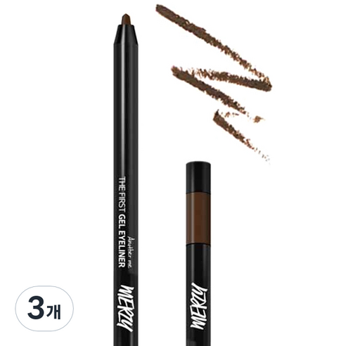 머지 더 퍼스트 젤 아이라이너 0.5g, G2 더치브라운, 3개