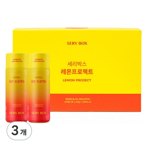세리박스 레몬프로젝트 음료 10p, 1.1kg, 3개