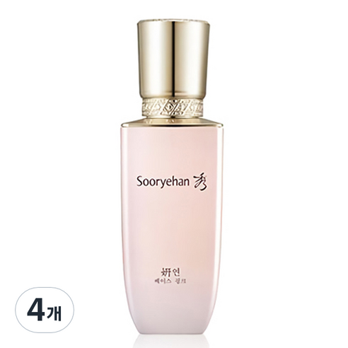 수려한 연 메이크업 베이스 35ml, 핑크, 4개