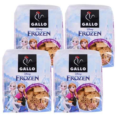 GALLO 디즈니 겨울왕국 파스타, 300g, 4개