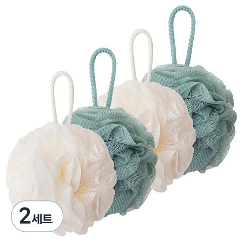 페르노엘 촘촘하고 부드러운 걸이형 버블 샤워볼 4종 세트, C타입, 4개입, 2개