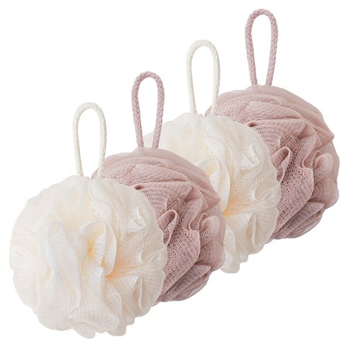 페르노엘 촘촘하고 부드러운 걸이형 버블 샤워볼 세트, 혼합B, 4개입, 1개