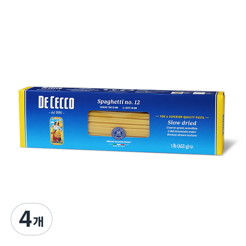 데체코 스파게티, 453g, 4개