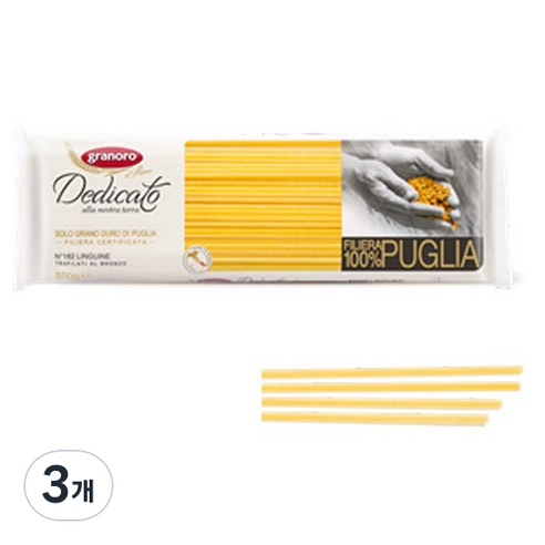그라노로 데디카토 링귀네 3, 500g, 3개