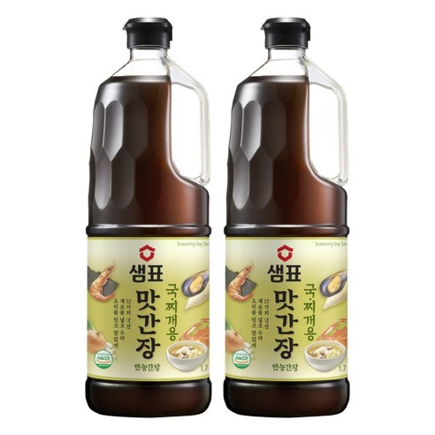 샘표 맛간장 국찌개용, 1.7L, 2개