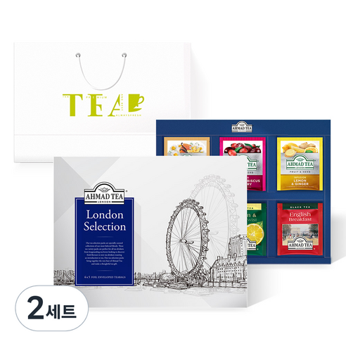 아마드티 런던 셀렉션 6종 x 5p + 쇼핑백, 티백 6종, 2세트
