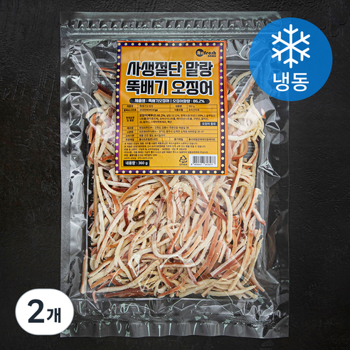 리프레쉬 사생절단 말랑 뚝배기 오징어 (냉동), 360g, 2개