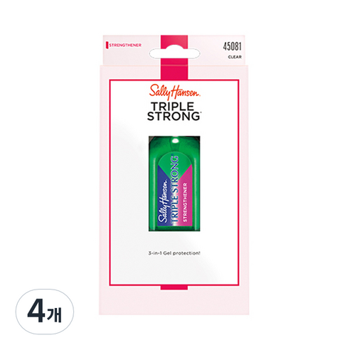 샐리한센 트리플스트롱 손톱 강화제, 13.3ml, 4개