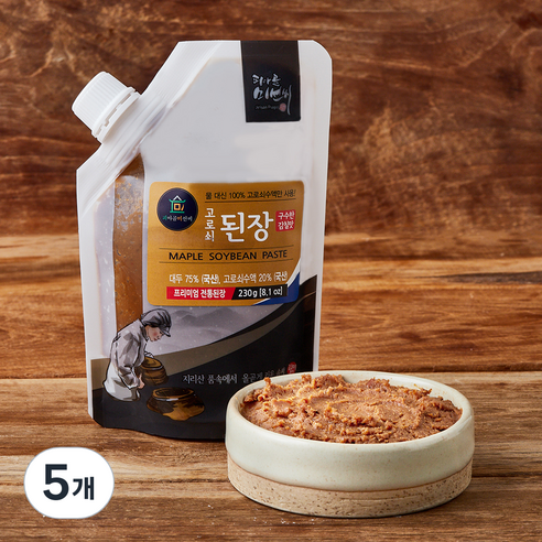 피아골미선씨 구수한 감칠맛 고로쇠된장, 230g, 5개