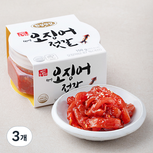 한성기업 오징어 젓갈, 150g, 3개