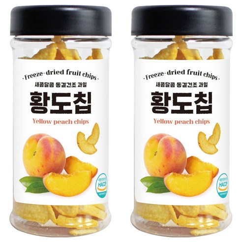 미다몰 동결건조 황도칩, 2개, 70g