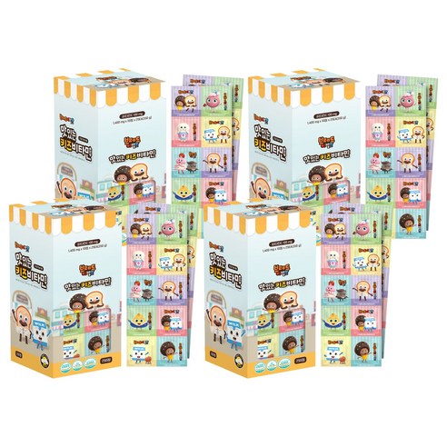 브레드이발소 맛있는 키즈비타민 350g, 250정, 4개