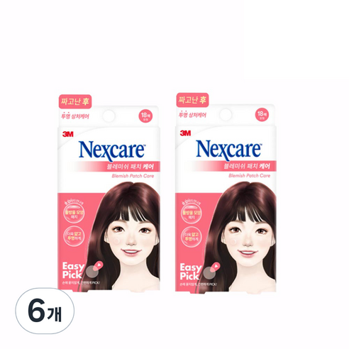 3M All New 넥스케어 블레미쉬 패치 케어, 18개입, 6개