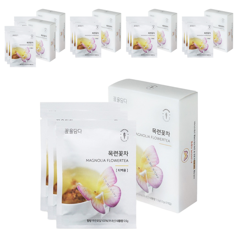 꽃을담다 나비티백 목련꽃차, 500mg, 3개입, 6개