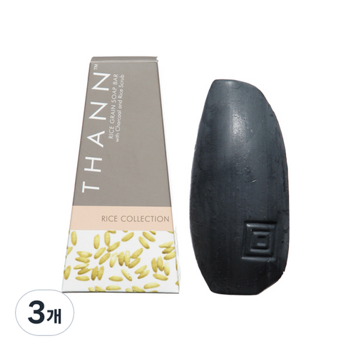 THANN 라이스 컬렉션 라이스 그레인 솝바 자스민향, 100g, 3개