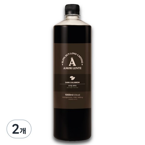 아몰렌떼 콜드브루 원액 브라질 세하도 더치커피, 1L, 2개, 1개입