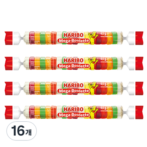 하리보 메가룰렛 젤리, 45g, 16개