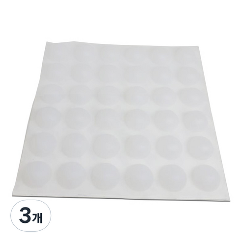 미끄럼방지 고무발 범폰 고무받침대 36p 반투명, 3개, 투명