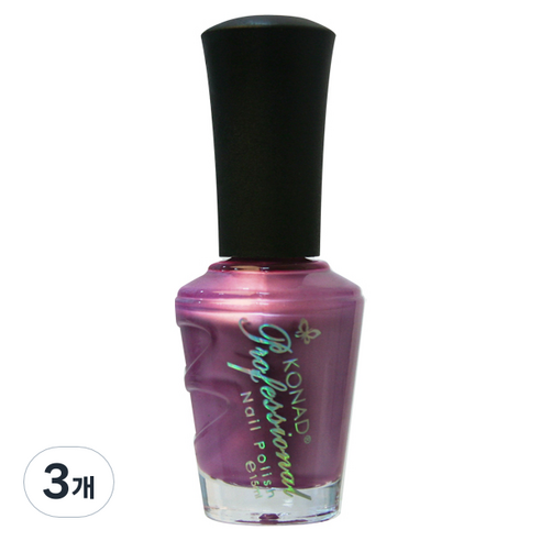 코나드 프로페셔널 레귤러 네일 폴리쉬 15ml, 라벤더 퍼플, 3개