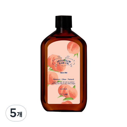 씨에프씨랩 아르간 글로우 헤어오일 러브피치, 110ml, 5개