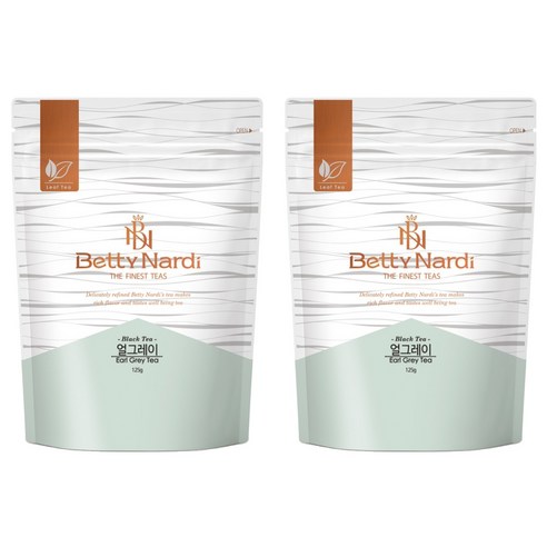 베티나르디 얼그레이 지퍼백, 125g, 2개, 1개입