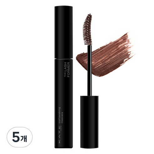케이트 컬 어웨이킹 마스카라 5.5g, BR-1 브라운, BR-1 브라운, 5개
