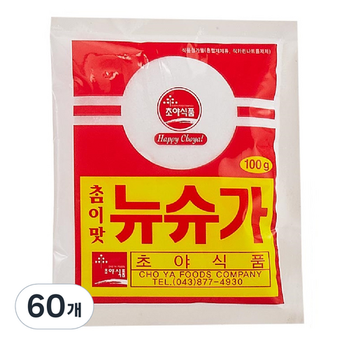 초야식품 참이맛 뉴슈가, 100g, 60개
