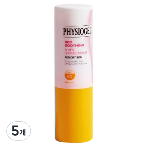 피지오겔 레드 수딩 AI 에어리 썬 멀티밤 SPF50+ PA++++, 7g, 5개
