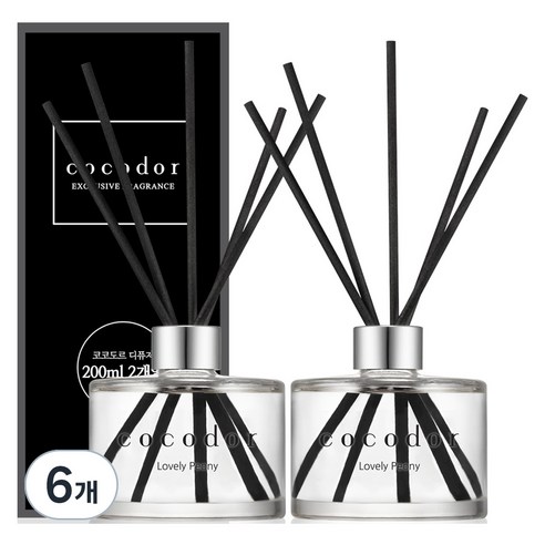 코코도르 디퓨저 200ml x 2p, 러블리피오니, 6개