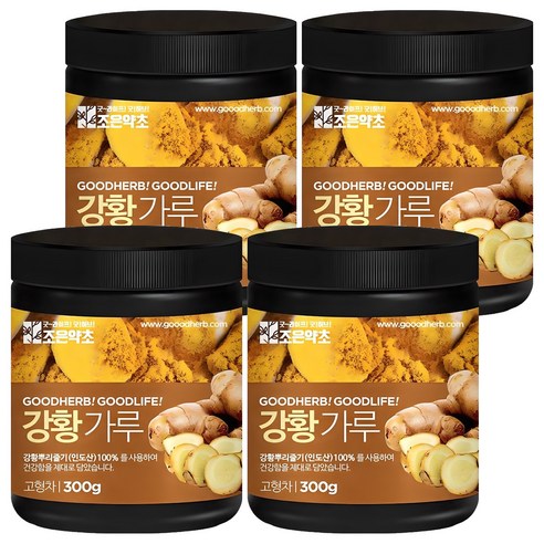 조은약초 강황 가루, 300g, 4개