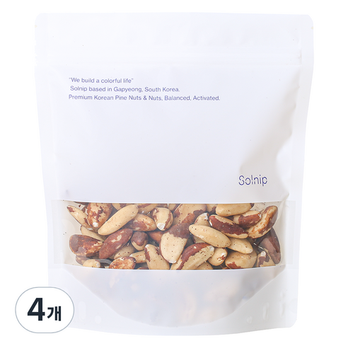 솔닙 브라질너트, 400g, 4개