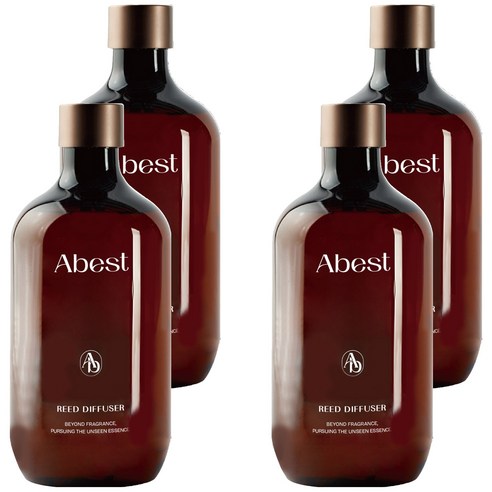 아베스트 대용량 디퓨저 리필액, 북스토어, 500ml, 4개