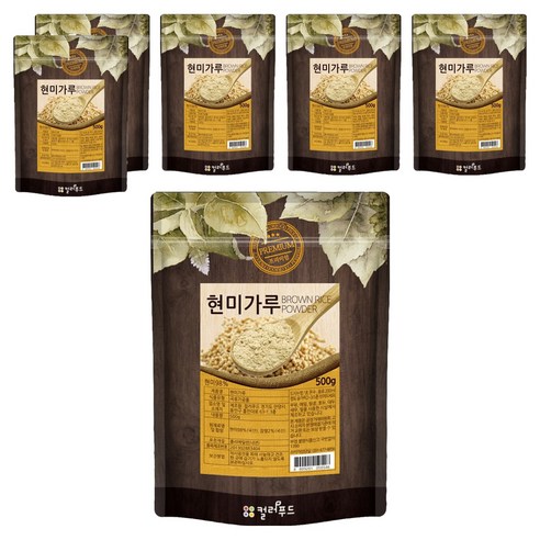 컬러푸드 국산 현미가루, 500g, 6개